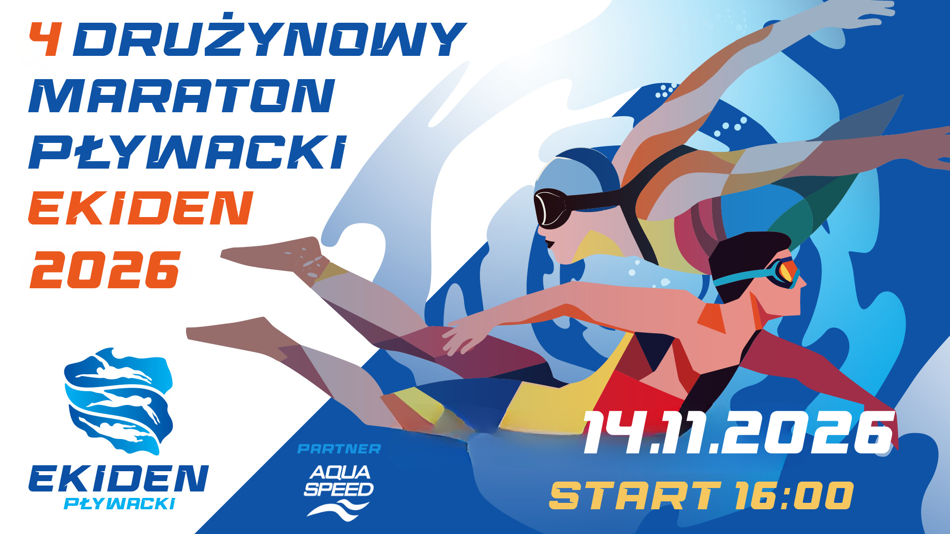 PŁYWANIE. W listopadzie cała Polska płynie sztafetowo, Bochnia także – 4. Drużynowy Maraton Pływacki EKIDEN 2026