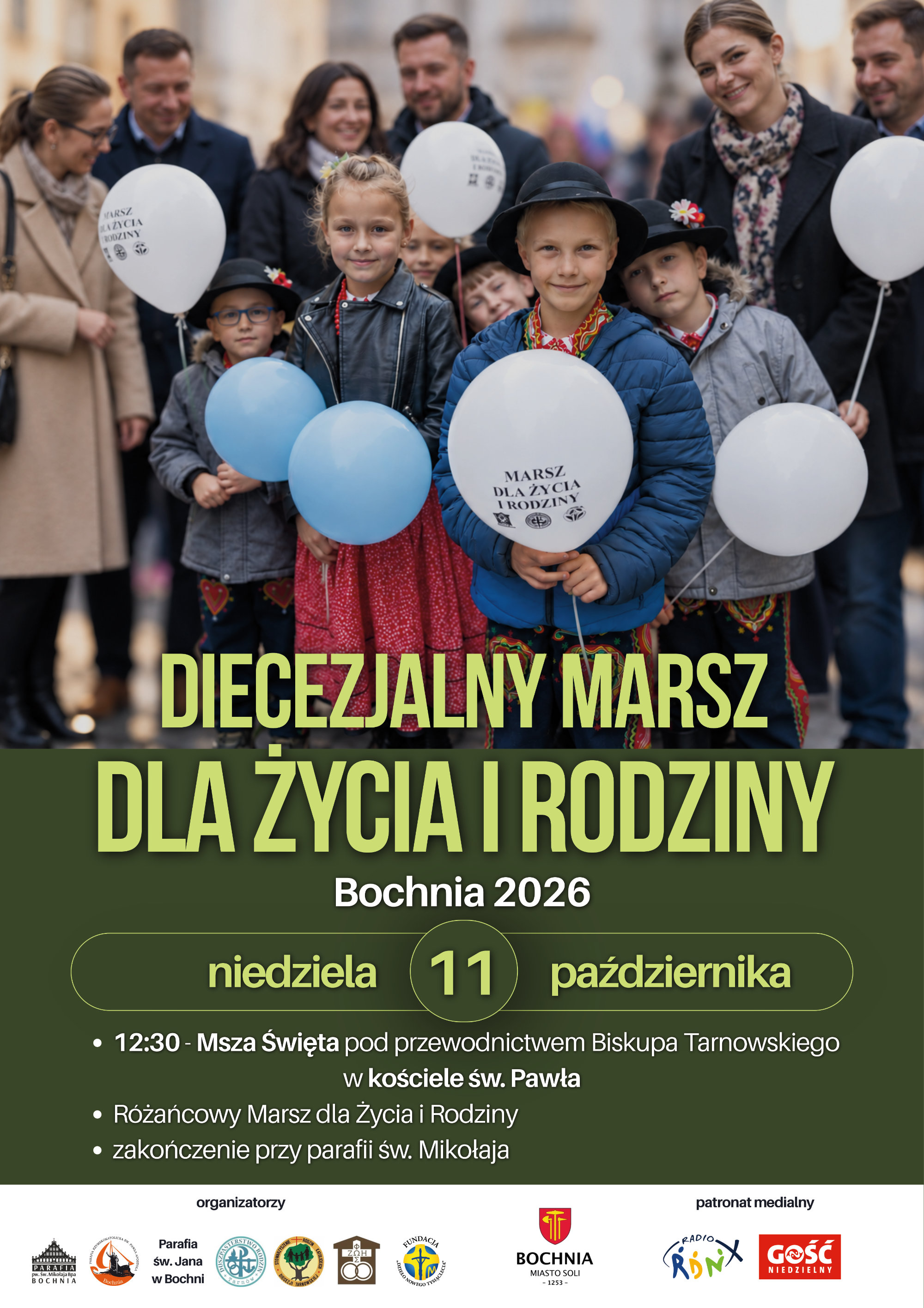 BOCHNIA. W niedzielę odbędzie się Diecezjalny Masz dla Życia i Rodziny w Bochni